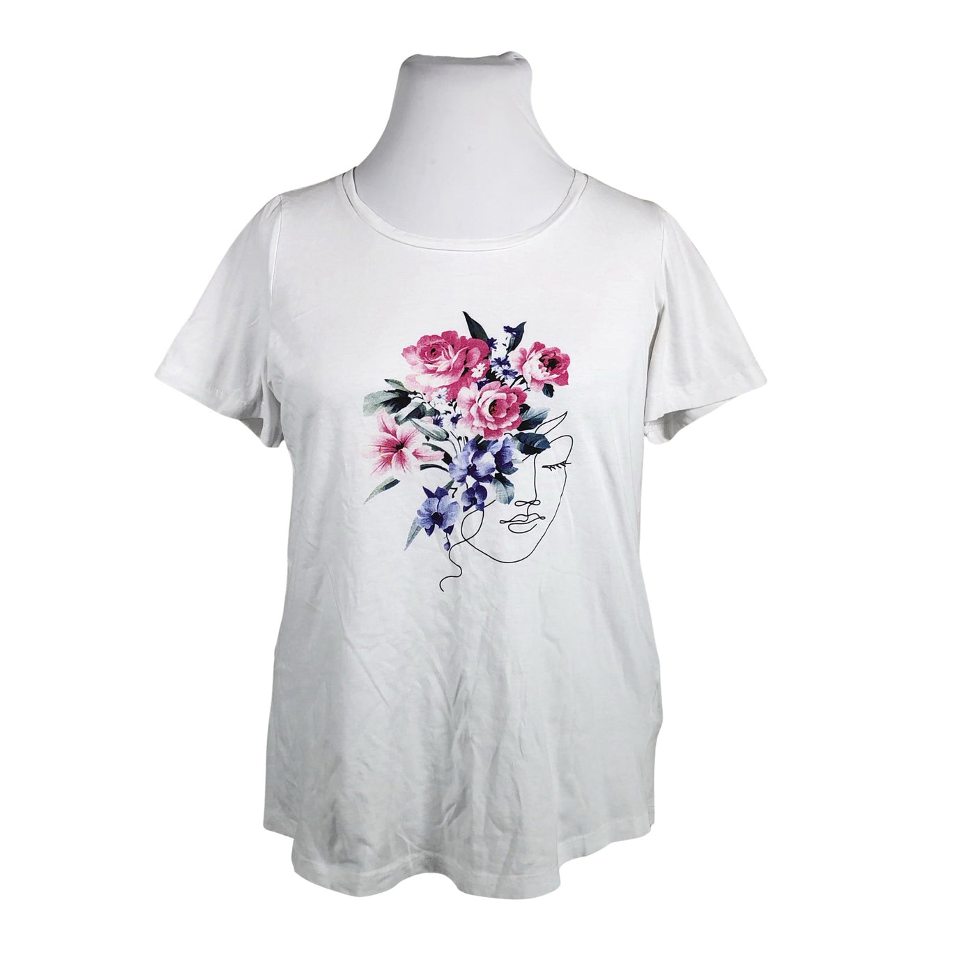 Unisex Zizzi - T-särk, suurus 42 - Valge (1)