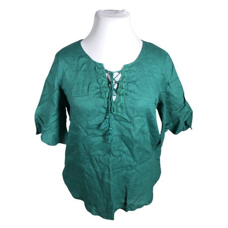 Unisex Benetton - Lühikeste käistega pluus, suurus 42 - Roheline ()