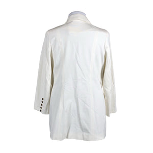 Unisex Muotikuu - Dressikangast jakk, suurus 42 - Looduslik valge (2)