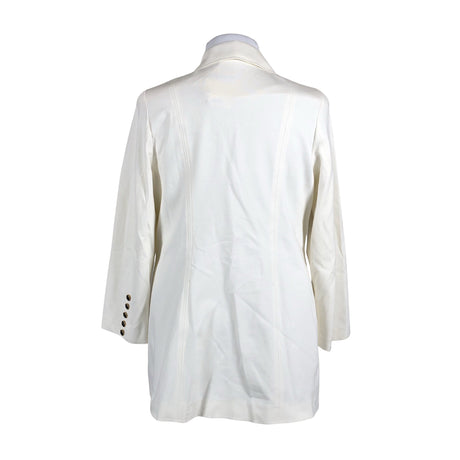 Unisex Muotikuu - Dressikangast jakk, suurus 42 - Looduslik valge (2)