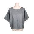 Unisex Puuvillatehdas - Lühikeste käistega pluus, suurus 38 - Helesinine ()