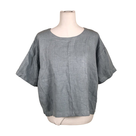 Unisex Puuvillatehdas - Lühikeste käistega pluus, suurus 38 - Helesinine ()