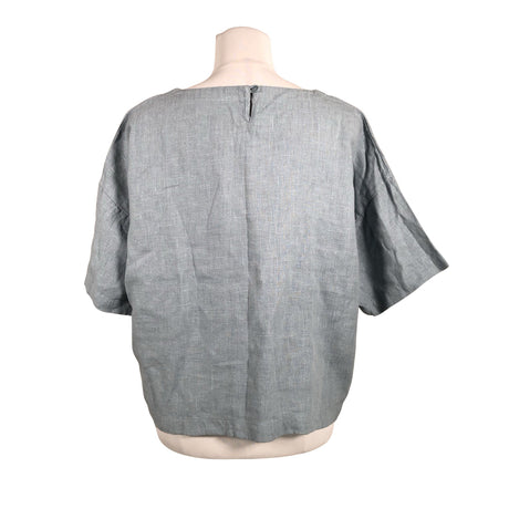 Unisex Puuvillatehdas - Lühikeste käistega pluus, suurus 38 - Helesinine (2)