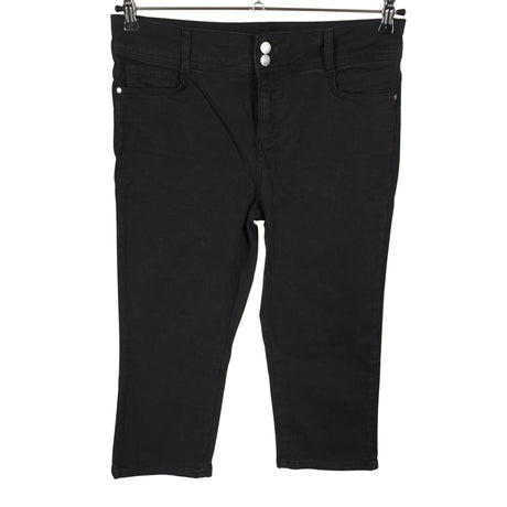 Unisex Soyaconcept - Teksast poolpikad püksid, suurus 44 - Must ()
