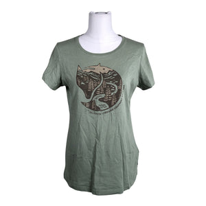 Unisex Fjällräven - T-särk, suurus 40 - Roheline (1)