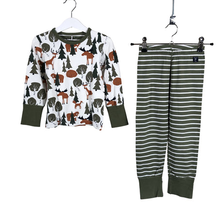Unisex Polarn O. Pyret - Ööpesu, suurus 98 - 104 - Roheline ()