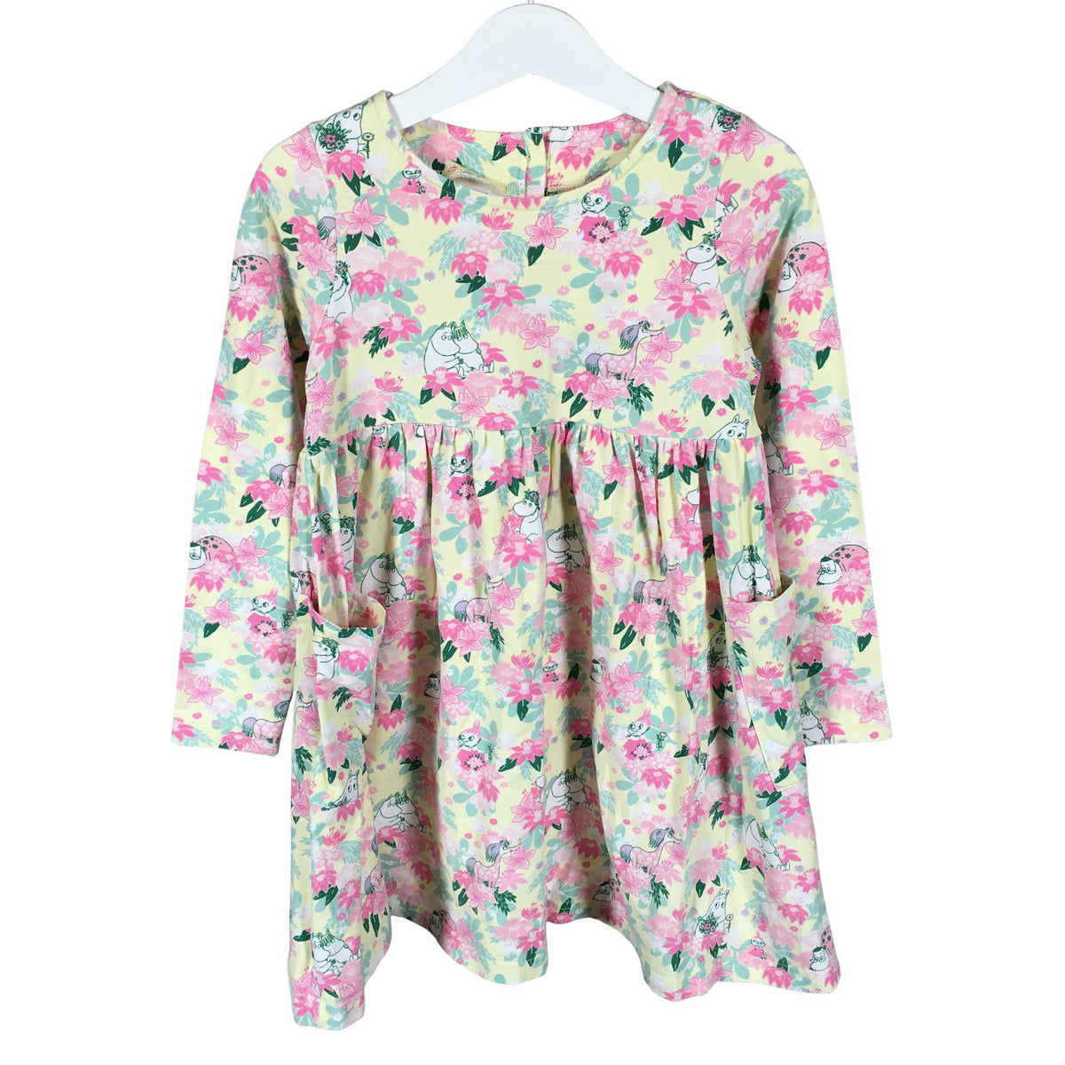 Unisex Moomin by Martinex - Trikotaažist kleit, suurus 104 - 110 - Kollane (1)