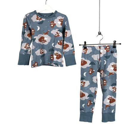 Unisex Polarn O. Pyret - Ööpesu, suurus 98 - 104 - Helesinine ()