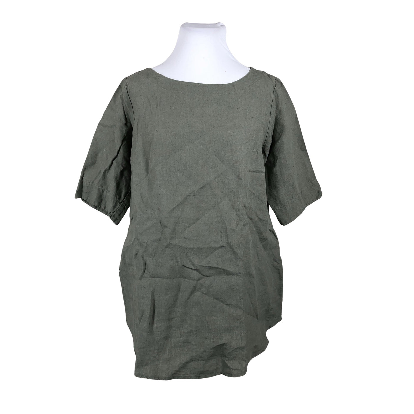 Unisex Sinnuu - Lühikeste käistega pluus, suurus 44 - Roheline (1)