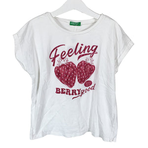 Unisex Benetton - T-särk, suurus 140 - 146 - Valge (1)