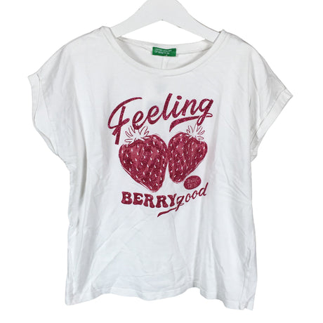 Unisex Benetton - T-särk, suurus 140 - 146 - Valge ()