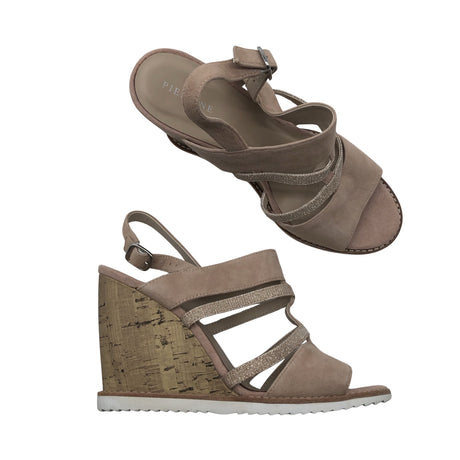 Unisex Pier One - Kiilkontsaga rihmikud, suurus 41 - Beige ()