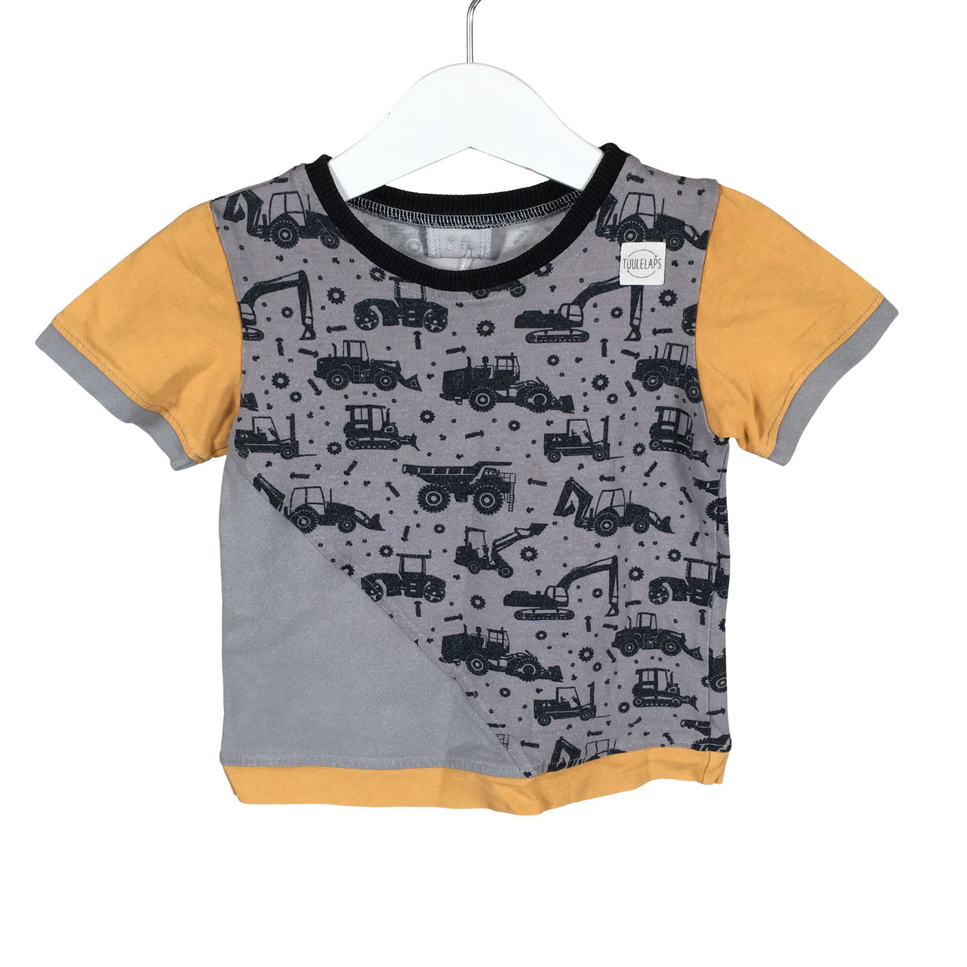 Unisex Tuulelaps - T-särk, suurus 92 - 98 - Hall (1)