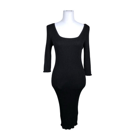 Unisex Lindex - Kootud kleit, suurus 40 - Must ()