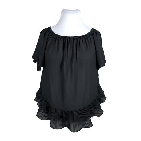 Unisex Piazza Italia - Lühikeste käistega pluus, suurus 42 - Must ()