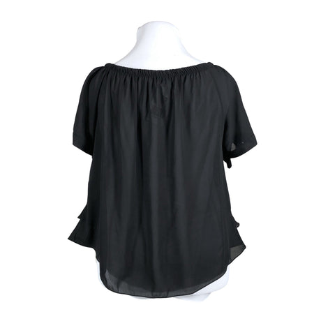 Unisex Piazza Italia - Lühikeste käistega pluus, suurus 42 - Must (2)
