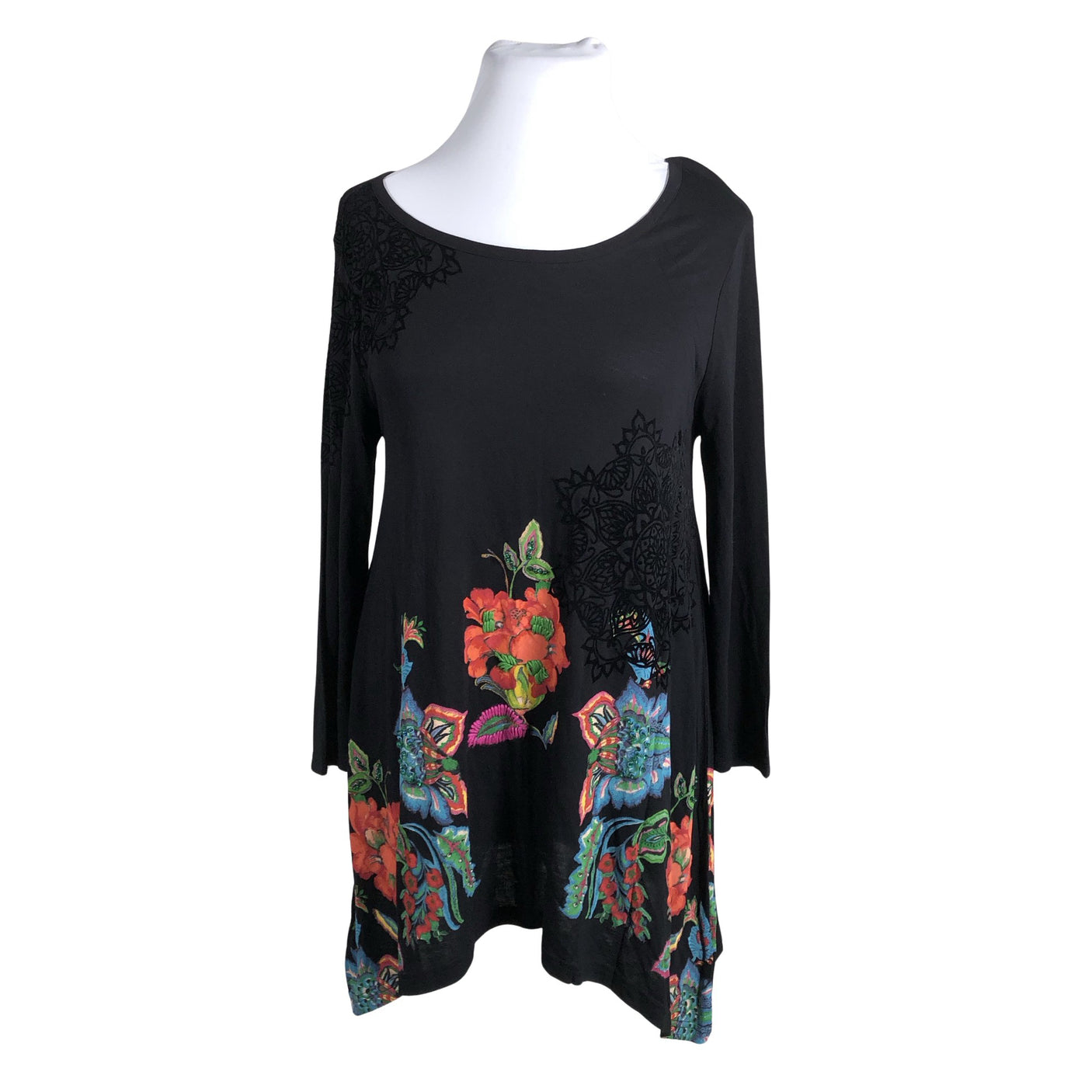 Unisex Desigual - Trikotaažist tuunika, suurus 42 - Must (1)