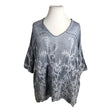 Unisex Bohemiana - Lühikeste käistega pluus, suurus 44 - Helesinine ()