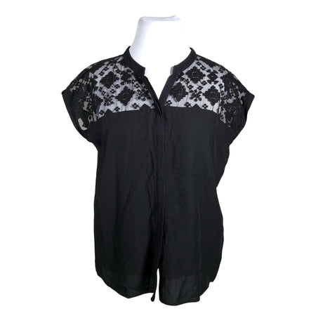 Unisex Opus - Lühikeste käistega pluus, suurus 42 - Must ()