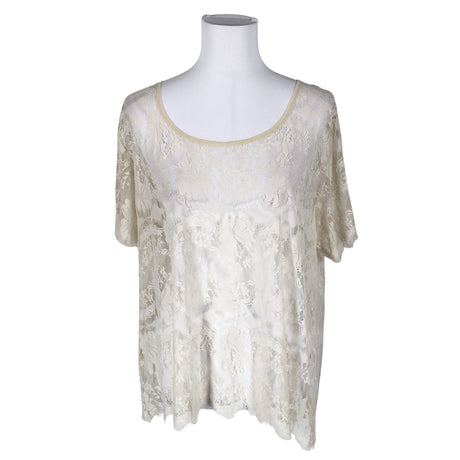 Unisex Fossil - Lühikeste käistega pluus, suurus 40 - Beige ()