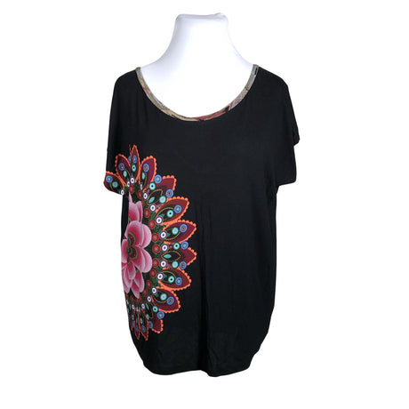 Unisex Desigual - T-särk, suurus 44 - Must ()