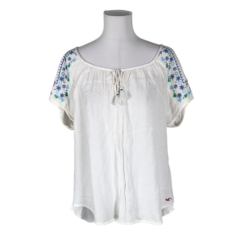 Unisex Hollister - Lühikeste käistega pluus, suurus 40 - Valge ()