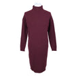 Unisex Massimo Dutti - Kootud kleit, suurus 36 - Veinipunane ()