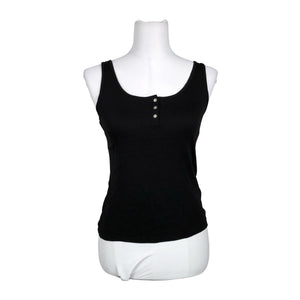 Unisex Lindex - Trikotaažist topp, suurus 38 - Must (1)