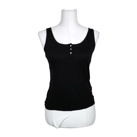 Unisex Lindex - Trikotaažist topp, suurus 38 - Must ()