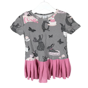 Unisex Lindex - Trikotaažist kleit, suurus 92 - 98 - Hall (1)