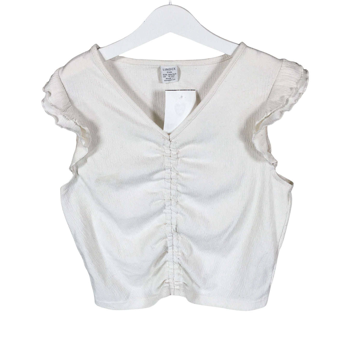 Unisex Lindex - T-särk, suurus 158 - 164 - Looduslik valge (1)