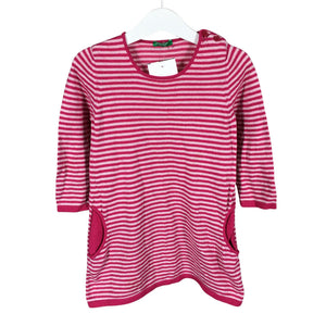 Unisex Benetton - Kootud kleit, suurus 110 - 116 - Roosa (1)