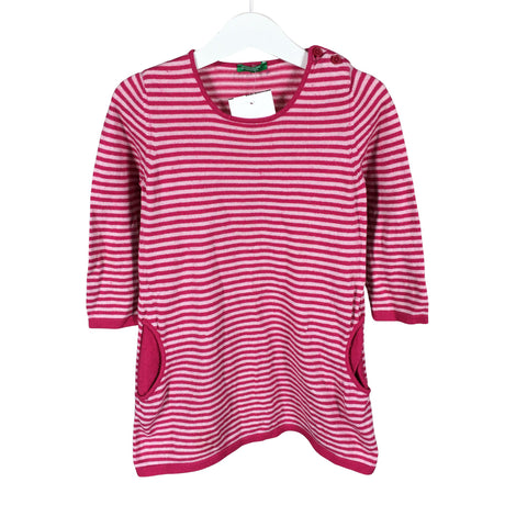 Unisex Benetton - Kootud kleit, suurus 110 - 116 - Roosa ()