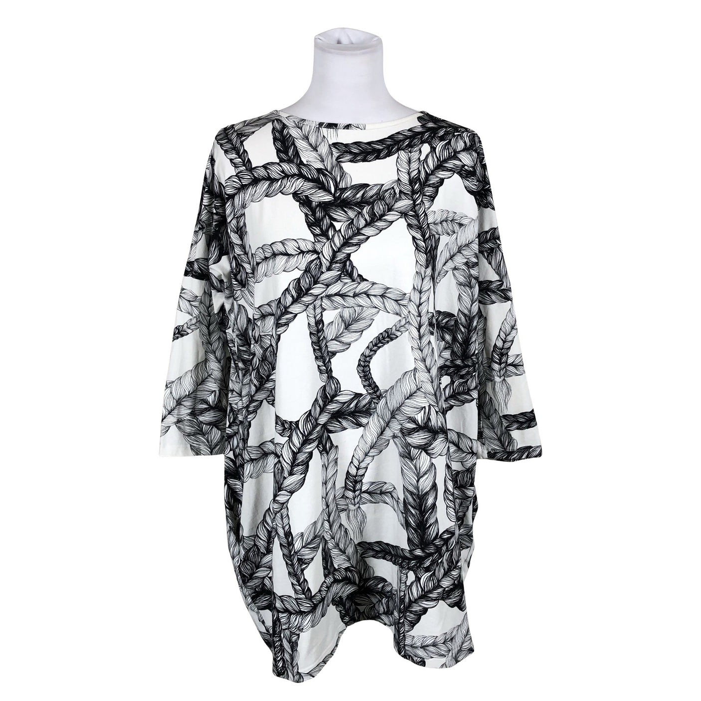 Unisex Vimma - Trikotaažist kleit, suurus 38 - Looduslik valge (1)