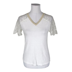 Unisex Guess - T-särk, suurus 36 - Looduslik valge (1)