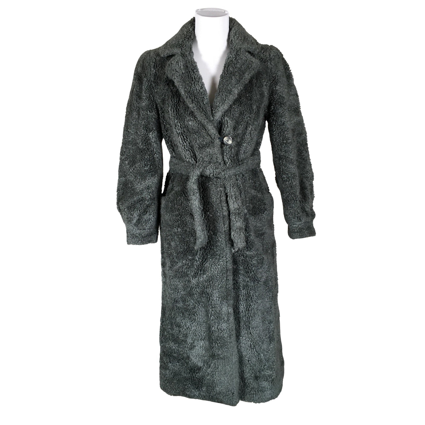 Unisex Bianca - Kunstkarusnahast mantel, suurus 34 - Hall (1)