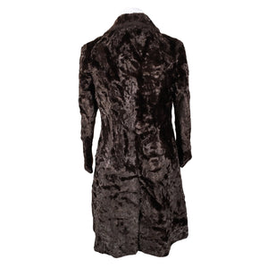 Unisex Dixi Coat - Kunstkarusnahast mantel, suurus 38 - Pruun (2)