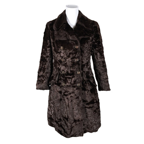 Unisex Dixi Coat - Kunstkarusnahast mantel, suurus 38 - Pruun ()