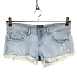 Unisex Superdry - Teksast lühikesed püksid, suurus W28 - Helesinine ()