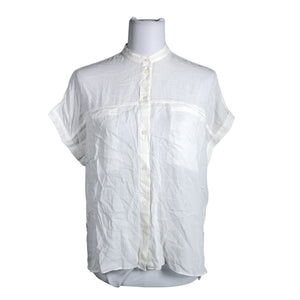 Unisex Weekday - Lühikeste käistega pluus, suurus 34 - Valge (1)