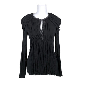 Unisex Gustav - Trikotaažist pluus, suurus 36 - Must (1)