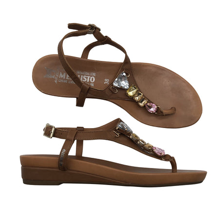 Unisex Mephisto - Kiilkontsaga rihmikud, suurus 38 - Pruun ()