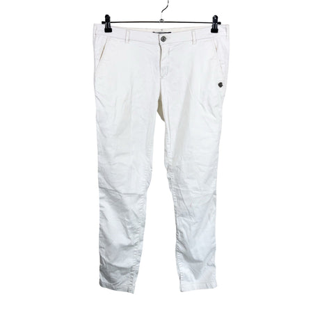 Unisex Maison Scotch - Mittevenivad püksid, suurus W32 - Valge ()