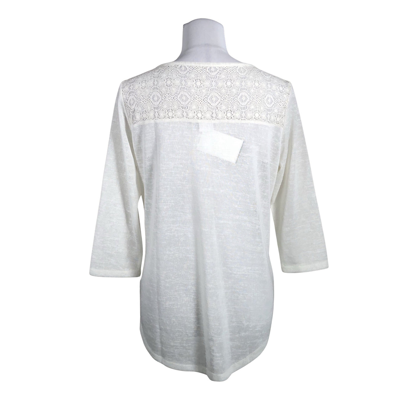 Unisex Luhta - Trikotaažist pluus, suurus 38 - Looduslik valge (2)
