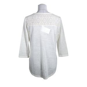 Unisex Luhta - Trikotaažist pluus, suurus 38 - Looduslik valge (2)