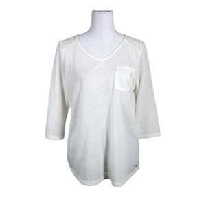 Unisex Luhta - Trikotaažist pluus, suurus 38 - Looduslik valge (1)