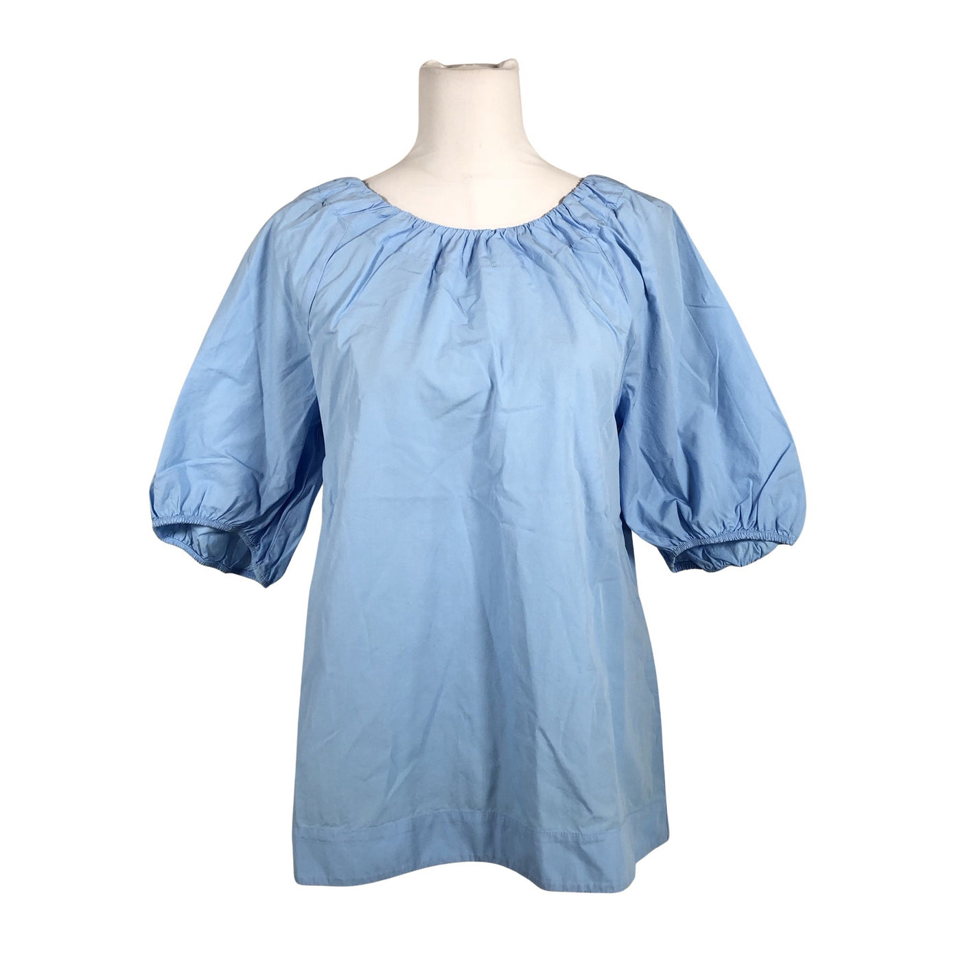 Unisex Papu - Lühikeste käistega pluus, suurus 34 - Helesinine (1)