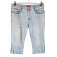 Unisex XD Jeans - Teksast poolpikad püksid, suurus 46 - Helesinine ()