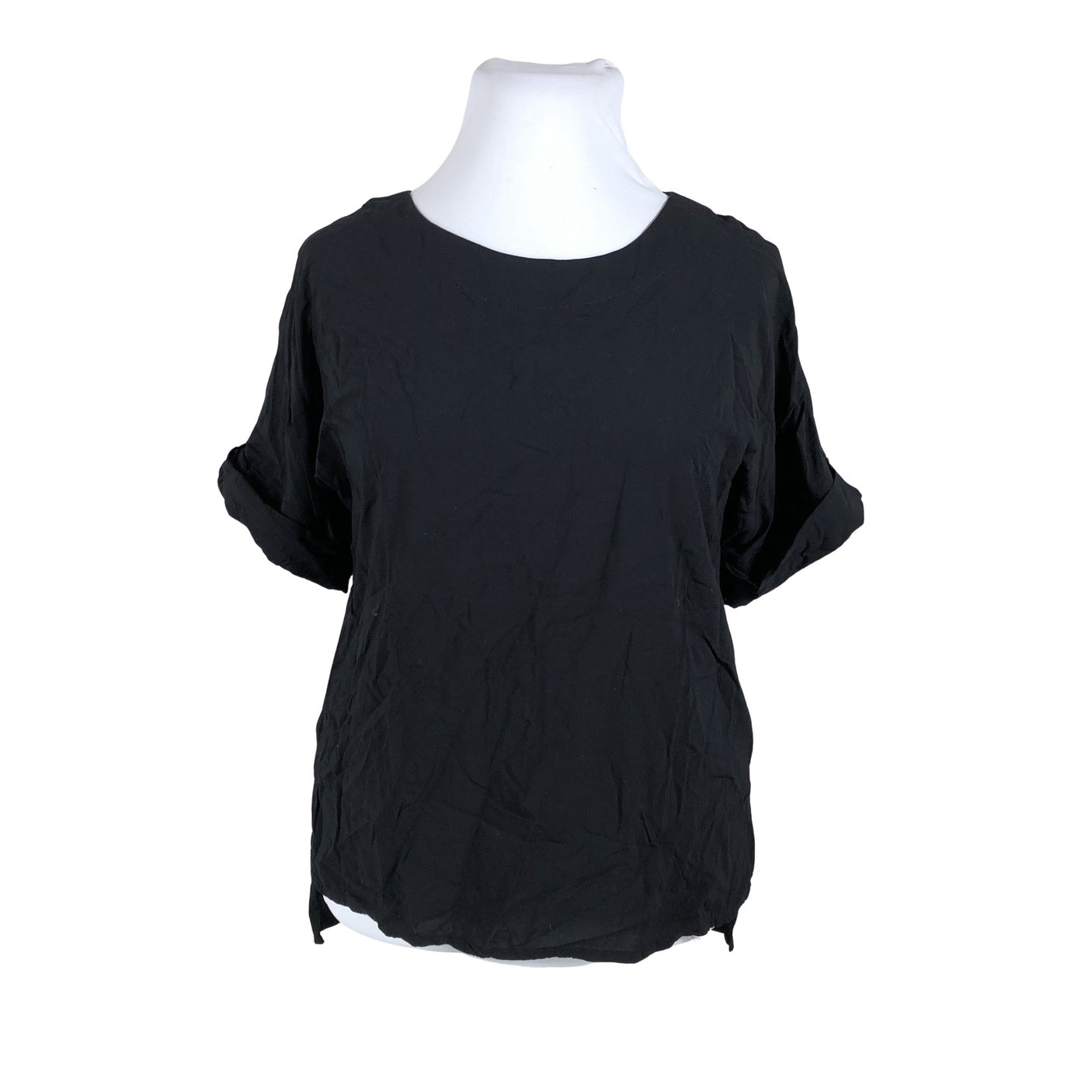 Unisex Nanso - Lühikeste käistega pluus, suurus 42 - Must (1)