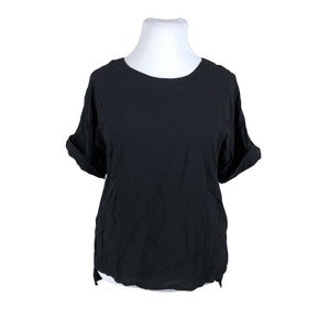 Unisex Nanso - Lühikeste käistega pluus, suurus 42 - Must (1)